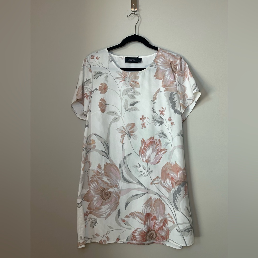 MINKPINK Floral White Dress